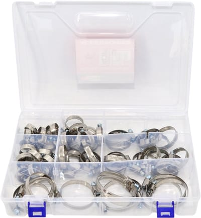 Awtools Serie - RVS Slangklem Set - 60 Stuks - W2 Klasse - Meerdere Maten