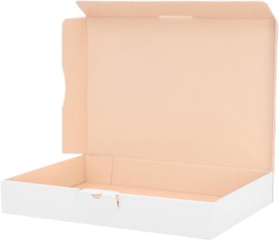 300x Maxibriefkartons DIN A4 Verzenddozen Wit 320x225x50 mm - Stevige Postdozen Zonder Tape
