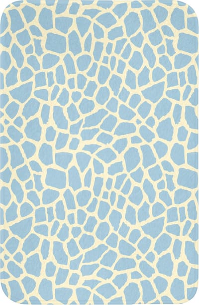 WC mat 40x60 cm - Antislip - Giraf - Modern - Blauw - Toiletmat - Vloermat - Douchemat - Toilet tapijt - Toiletmatten