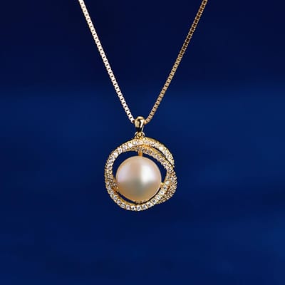 Nieuwe Premium Lucky Natuurlijke Zoetwater Parel Hanger S925 Sterling Zilveren Ketting goud