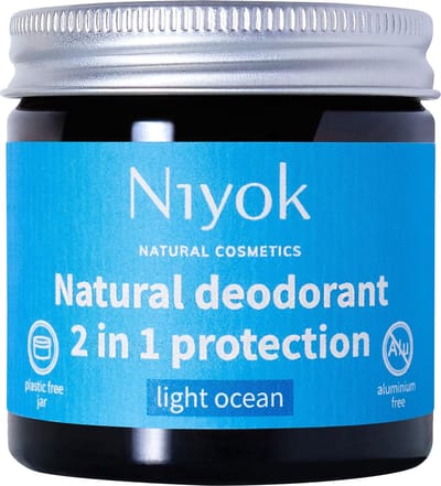 Niyok Light Ocean - Deocrème - 40 ML - Anti-transpirant - Mediterrane geur - Gevoelige huid