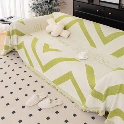 Chenille Lijn Sofa Handdoek Anti-kattenkrab All-inclusive Universele Sofa Hoes Handdoek Kwast Dubbelzijdig Stofdicht Sofa Hoes Doek Deken 180*130cm