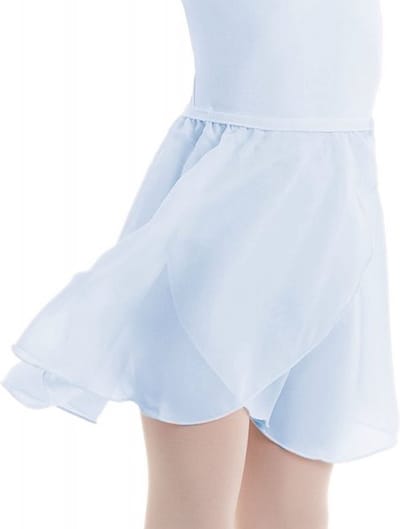 Dancer Dancewear - Balletrokje Symfonia in blauw - Wikkelrokje voor ballet - Meisje en kind - Dansrokje - Maat 104/116 (maat 6/8)