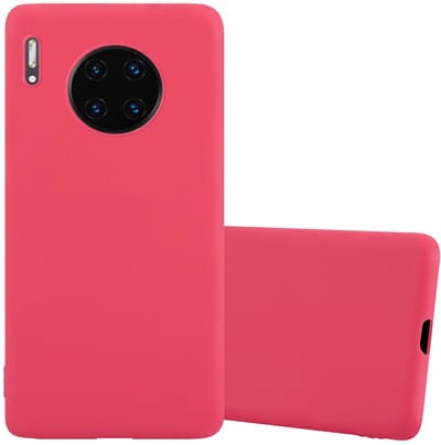 Cadorabo Hoesje geschikt voor Huawei MATE 30 PRO in CANDY ROOD - Beschermhoes gemaakt van flexibel TPU silicone Case Cover