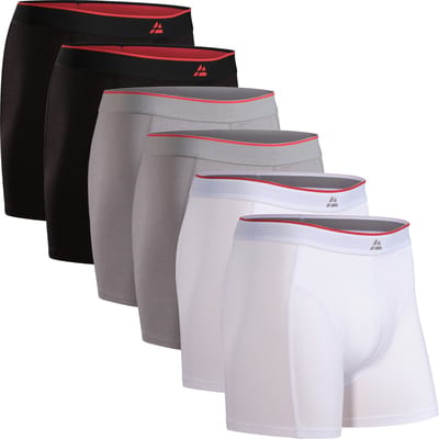 DANISH ENDURANCE Bamboe Boxershorts - Comfortabel Ademend Ondergoed - Heren - 6 paar - XL