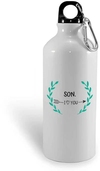 Hacebo® - son I love you waterfles - Zoon - de liefste zoon - verjaardag - cadeautje voor zoon - zoon artikelen - kado - geschenk - water fles - 400ML
