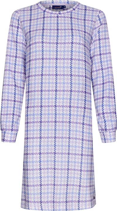 Dames Nachthemd Rebelle - Ice Checks - Lila - Maat 36