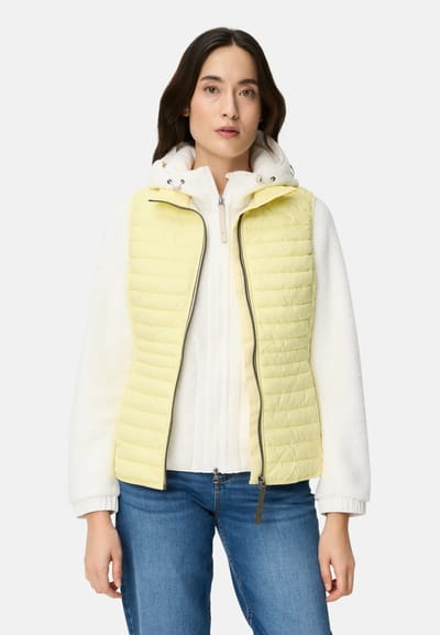 camel active Gewatteerd vest met zakken - Maat womenswear-34 - Geel