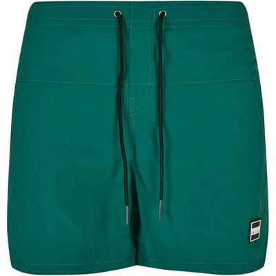 Urban Classics - Block Zwemshorts - S - Groen