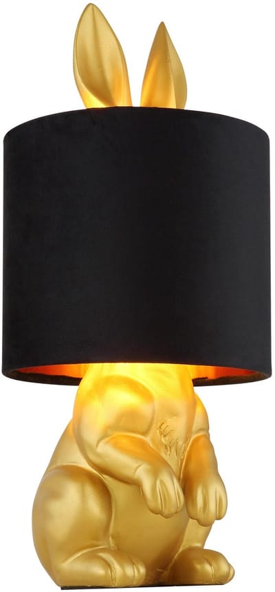 Globo - tafellamp - RABBIT - goud - kunststof - Ø 18cm - E27 - 21633G