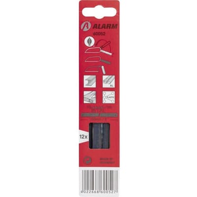 12-delige packs zaagbladen voor metaal, grof 25TPI L. 190mm Alarm Werkzeuge 56060052