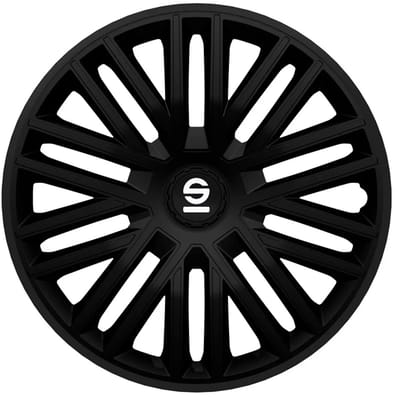 Sparco Wieldoppen Bergamo - 14-inch - Zwart - Set van 4 stuks