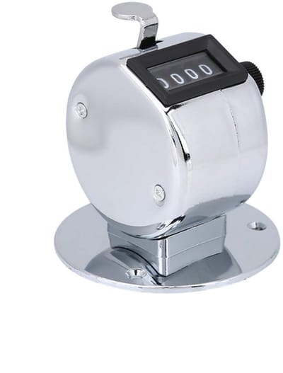 JHUBERS - Mini Metalen Hand Clicker Teller - Nauwkeurige Telling - Draagbaar en Lichtgewicht - Voor Sport en Spellen - Tot 9999 Tellingen - Geschik...