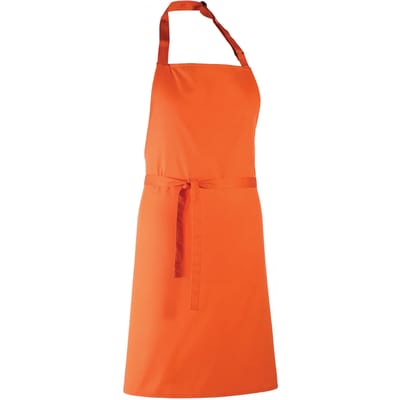 Schort/Tuniek/Werkblouse Unisex One Size Premier Orange 65% Polyester, 35% Katoen