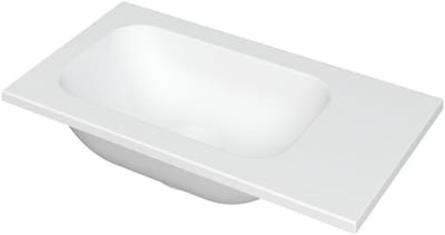 INK - Fontein Polystone Zonder Kraangat Universeel - 400x220x10 mm - Mat Wit