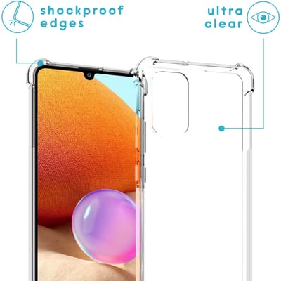imoshion Hoesje - Geschikt voor Samsung Galaxy A32 (4G) - Backcover met koord - Zwart