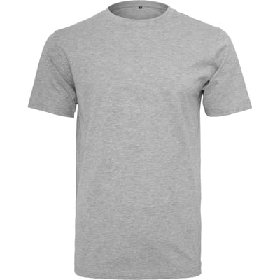 Build Your Brand T-shirt met ronde hals T-shirt grijs gemêleerd XL Heren