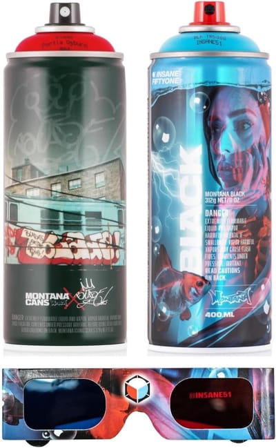 Spuitbus Kleuren Set - Artist Edition - Interieur Exterieur - Sneldrogend Laag Geluid - 4 x 400 ml