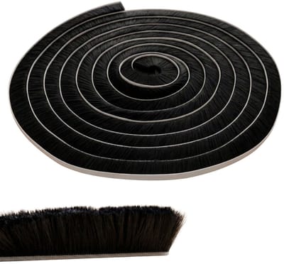 Dailygoods- Borstelafdichting 10m - Zelfklevend - Tochtstopper - Koudebescherming - Insectenwerend - Schuifdeuren/ramen - Tochtstrip