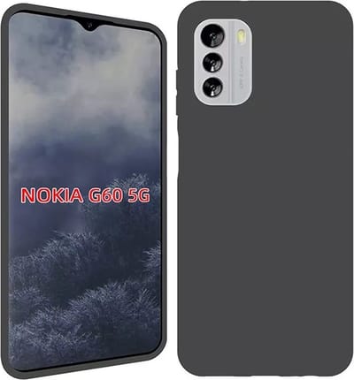 MoDo hoesje geschikt voor Nokia G60 - Siliconen/TPU/Kunststof Back Cover - Zwart