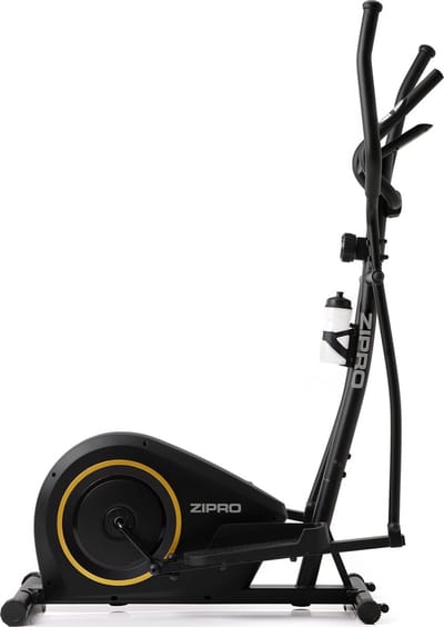 ZIPRO BURN GOLD - Magnetische Crosstrainer - 120kg Belasting - Vliegwiel 7kg - Hartslag - Compact - Zwart/Goud
