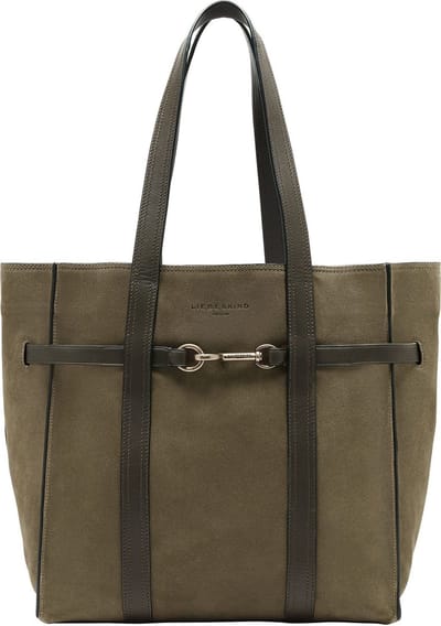 LIEBESKIND BERLIN Leren Schoudertas Mara Suede Tote Salvia Olijfgroen