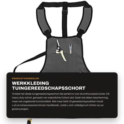 Dailygoods- Gereedschapsschort Heavy Duty - 16 Gereedschapszakken - Verstelbare Schouderbanden - Waterdichte Oxford-Stof - Duurzaam - Voor Monteurs/Tuinmannen - Werkschort