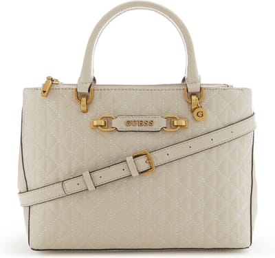 GUESS Schoudertas Handtas Aveta Status Satchel Stone Beige