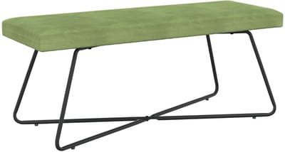 vidaXL - Bank - Lichtgroen - 110 - x - 40 - x - 45 - cm - fluweel