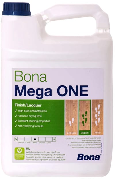 Bona Mega ONE - mat - alles-in-1-lak - houten vloeren - 5 L