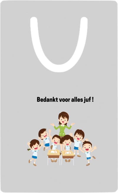 Hacebo® - bedankt voor alles juf! metalen boekenlegger - Juf - leraressen - verjaardag - cadeautje voor juf - juf artikelen - kado - geschenk - gift - verjaardagscadeau - juffendag Bladwijzer boekenleggers - 7.6 cm x 5cm