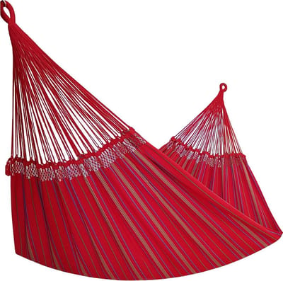 Hangmat XXL Gigante Peruvoor heel lange personen of voor een heel gezin. Met een breedte van 205cm één van de grootste hangmatten op de markt en met een hoog draagvermogen van 300kg