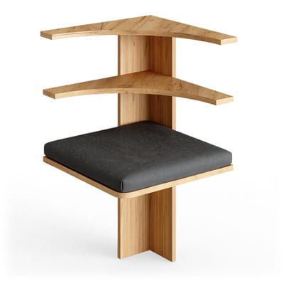 Vicco Roman Eetkamerhoekbank – 43.5 x 43.5 cm Krachtige eik goud