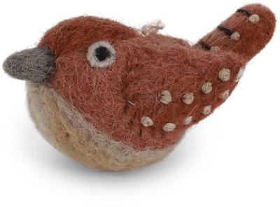 Vilten Winterkoninkje - Vilten Vogel - Vogeltje van Vilt - Gry & Sif - Vilten Hangers