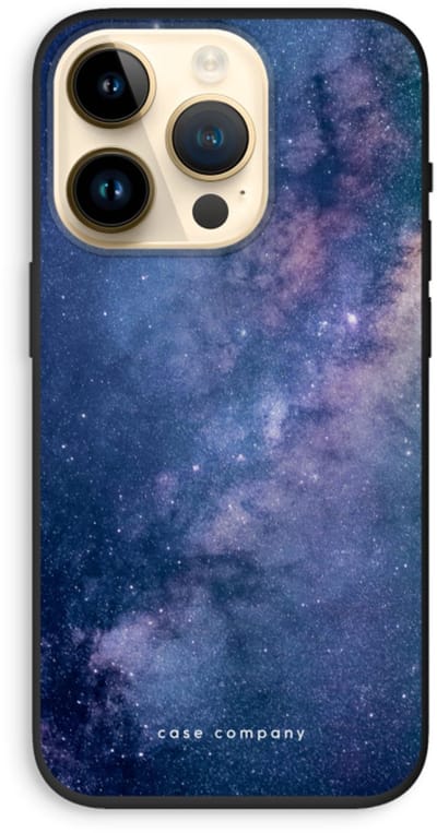 Case Company® - Hoesje geschikt voor iPhone 14 Pro hoesje - Nebula - Biologisch Afbreekbaar Telefoonhoesje - Bescherming alle Kanten en Schermrand