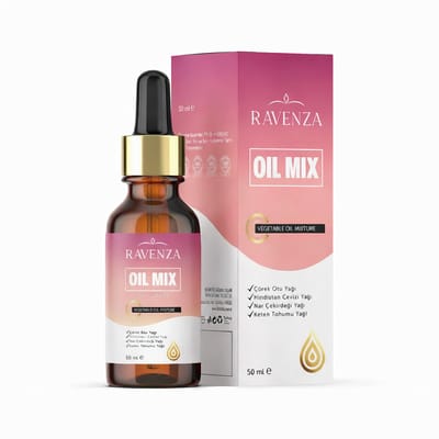 Ravenza Oil Mix Druppels met Lijnzaad & Granaatappel - 50 ml (mixlove) (keto)