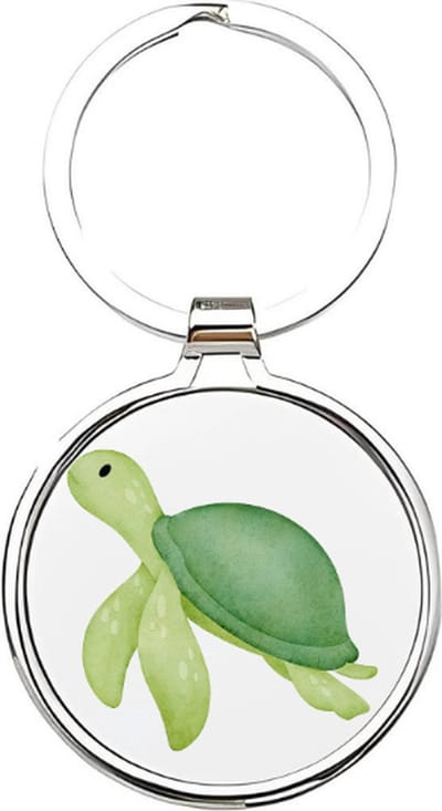 Akyol - Schildpadden Sleutelhanger - schildpad - Dierenliefhebbers - Zeeschildpad - landschildpad - zeedieren - dieren uit de oceaan - groene schildpad - save the turtle - turtle - huisdier - schildpad sleutelhanger - 4 x 7,5 CM
