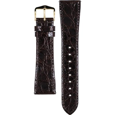 Hirsch 01808010-1-22 Genuine Croco Horlogeband