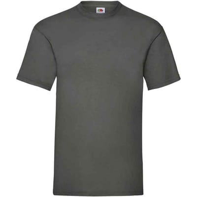 Fruit of the Loom Heren Valueweight T-Shirt (Licht Grafiet)