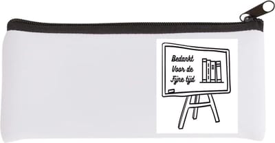 Akyol - bedankt voor de fijne tijd Etui - Juf - meester - afscheid school - 20 bij 9 cm