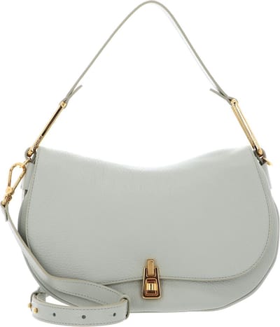 COCCINELLE Leren Schoudertas Coccinelle Magie Soft Handbag Grained Leather Celadon Green Mintgroen