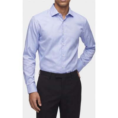 Calvin Klein Slim Perf Solid Shirt Stream Taglia: 45 | Camicie Business Outlet | Uomo