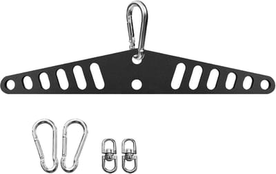 Kabelmachine Bevestiging - Pulley Adapter - Kracht Training - Multi-Gats Ontwerp - 38 x 12 x 2 cm - Zwart