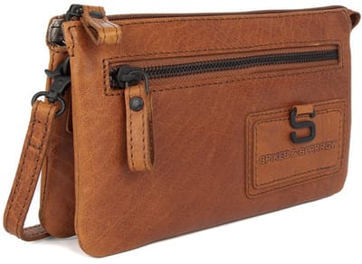 Leren Crossbodytas / Clutch - Alma - Brandy