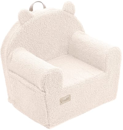 Albero Mio Teddy Boucle Vanille Kinderfauteuil - Kindersofa - Kinder Fauteuil - Kinderfauteuils - Peuterstoeltje