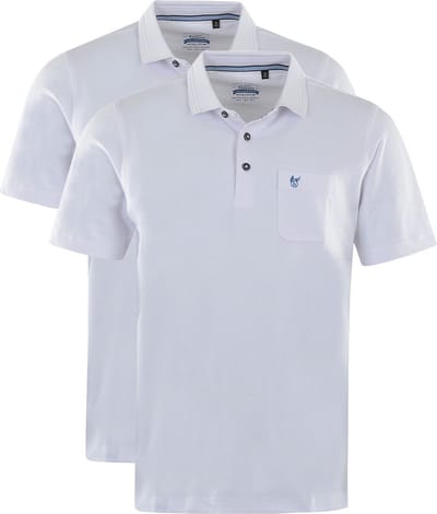 Hajo Heren poloshirt 2 pack Pique