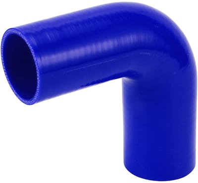 Dailygoods- Siliconen Slang 90° - Flexibele Slang - Binnendiameter 57-63 mm - Lengte 150 mm - Blauw - Bestand tegen hoge temperaturen - Koelslang