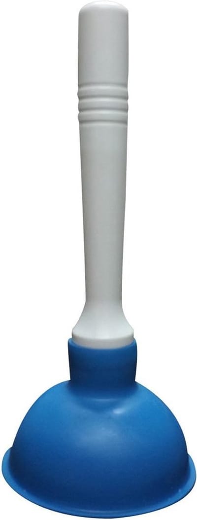 Handmatige Afvoer Ontstopper - Plunjer Rioolreiniger - Afvoer Ontstoppen - Kleine Cup Diameter - 10 cm Cup - Blauw