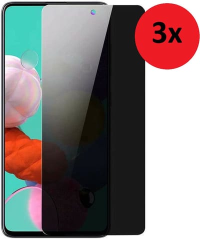 MoDo screenprotector Geschikt voor Samsung Galaxy A73 5G - Privacy Glas - 3 stuks