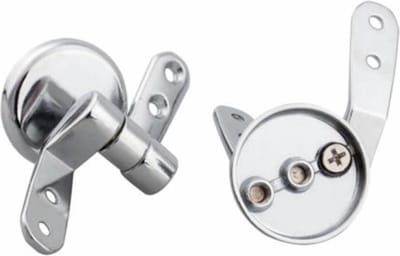 WiseGoods Toiletbril Scharnier Set - WC Bril Scharnieren - Scharnier Vervangset - Universeel - Chroom